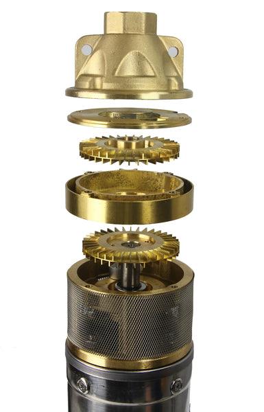 Pompa de apa submersibila de adâncime 1" 90m 50L/min 96mm corp inox motor cupru - Bjc tools