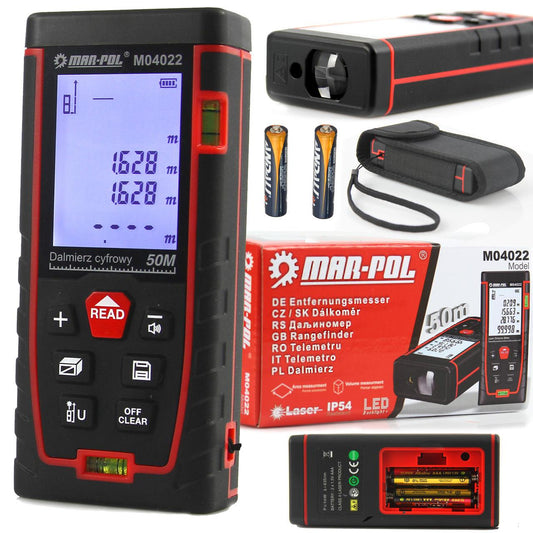Telemetru laser digital 50 metri, distometru , dispozitiv masurat distanta - Bjc tools