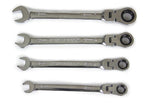 Trusa chei combinate cu clichet articulate 22 piese 6 - 32 mm profesional chrome vanadium cu 72 dinti - Bjc tools