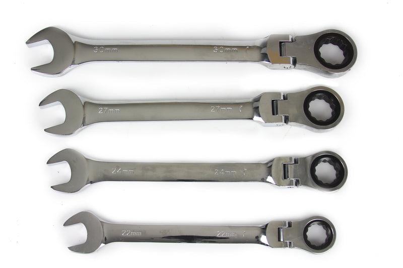 Trusa chei combinate cu clichet articulate 22 piese 6 - 32 mm profesional chrome vanadium cu 72 dinti - Bjc tools