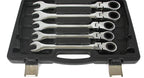 Trusa chei combinate cu clichet articulate 22 piese 6 - 32 mm profesional chrome vanadium cu 72 dinti - Bjc tools