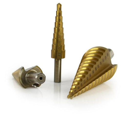 Set de forat 6 piese, Burghiuri de forat conice, Burghiu conic fier tabla si lemn