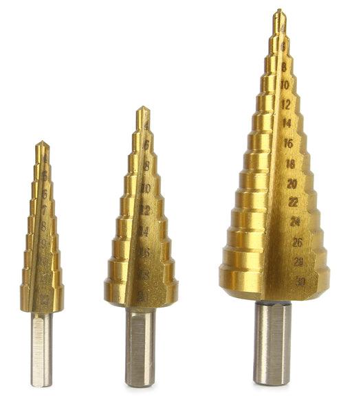 Set de forat 6 piese, Burghiuri de forat conice, Burghiu conic fier tabla si lemn - Bjc tools