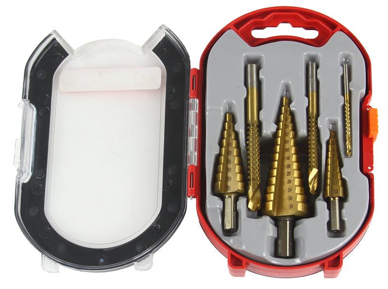 Set de forat 6 piese, Burghiuri de forat conice, Burghiu conic fier tabla si lemn - Bjc tools