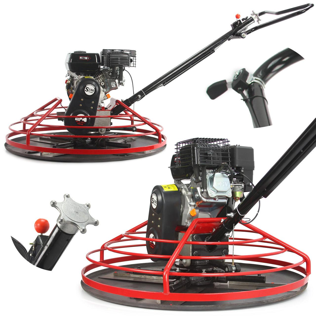 Elicopter Slefuitor de beton pe benzina 6.5HP de 100cm cu placa inclusa - Bjc tools Imagine principală a produsului