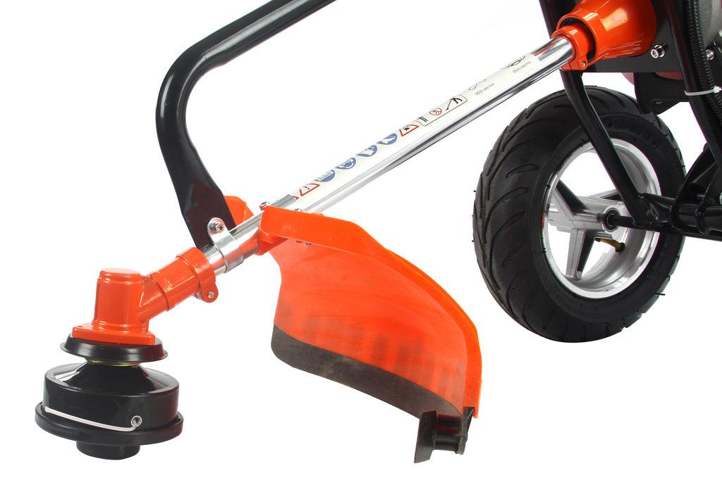 Motocoasa benzina cu roti DEMON TROLLEY tambur si disc incluse (resigilat) - Bjc tools