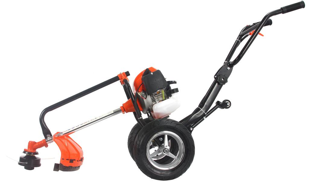 Motocoasa benzina cu roti DEMON TROLLEY tambur si disc incluse (resigilat) - Bjc tools