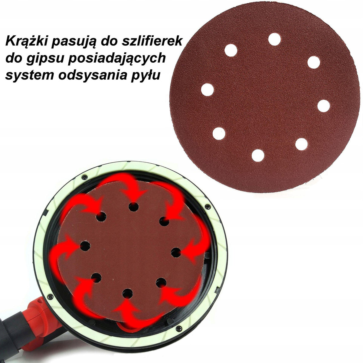 Set 5 disc abraziv slefuitor pereti 180mm granulatie 150 - Bjc tools