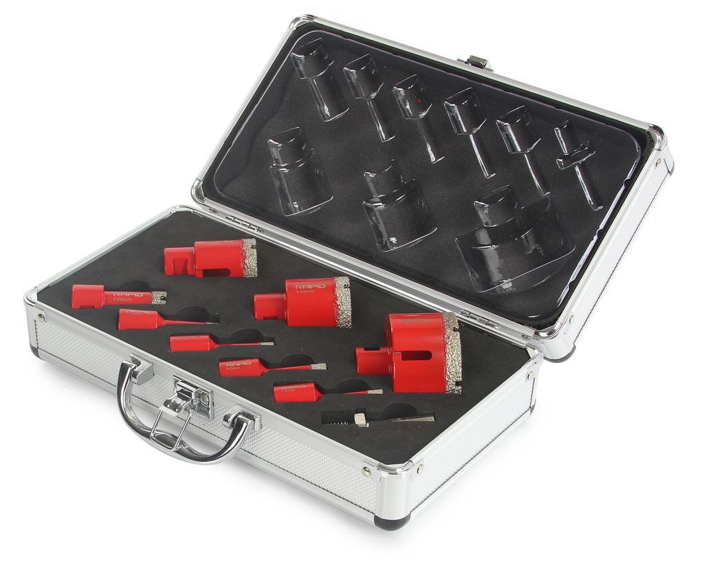 Trusa profesionala freze diamantate carbura tungsten 6 - 68 mm - Bjc tools