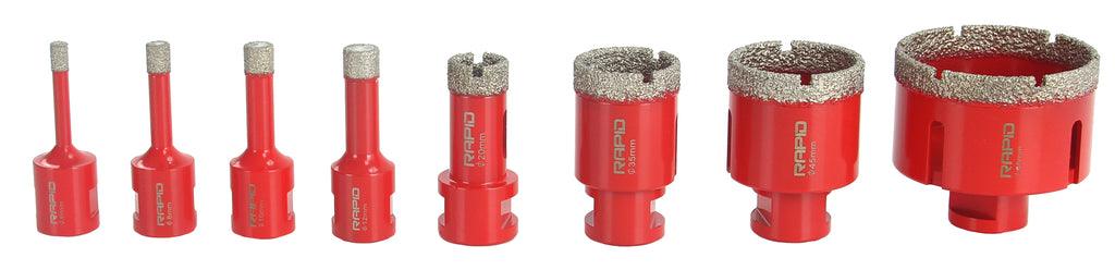 Trusa profesionala freze diamantate carbura tungsten 6 - 68 mm - Bjc tools