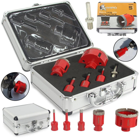 Set freze diamantate carbura tunsten 6 8 10 35 68 mm - Bjc tools