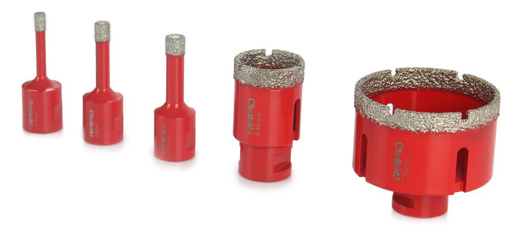 Set freze diamantate carbura tunsten 6 8 10 35 68 mm - Bjc tools