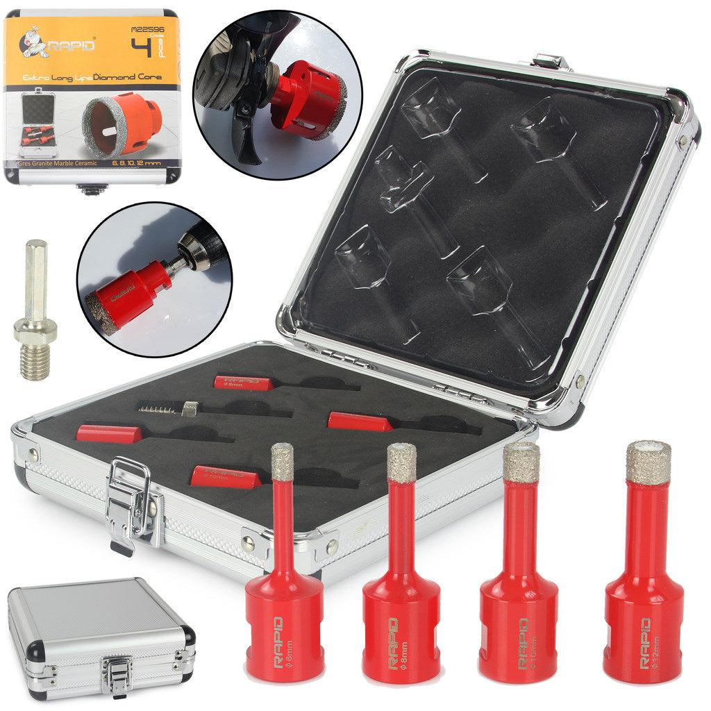 Set freze diamantate carbura tunsten 6 8 10 12 mm Long-Life Rapid - Bjc tools Imagine principală a produsului