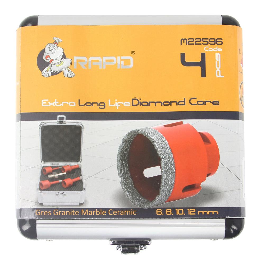 Set freze diamantate carbura tunsten 6 8 10 12 mm Long-Life Rapid - Bjc tools
