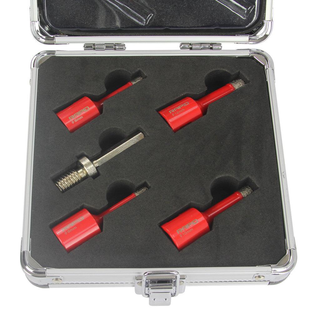 Set freze diamantate carbura tunsten 6 8 10 12 mm Long-Life Rapid - Bjc tools