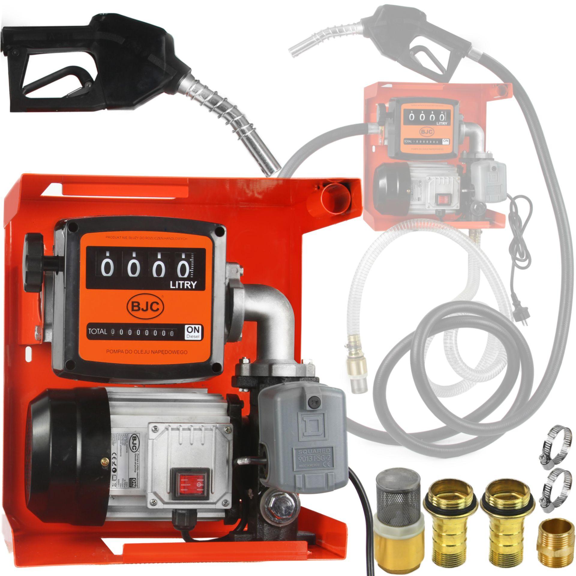 Pompa alimentare diesel 220v cu contor si auto-stop - Bjc tools Imagine principală a produsului