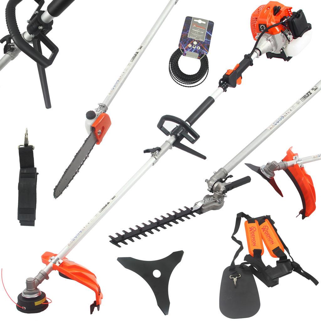 Motocoasa benzina Demon 4 in 1 , motocositoare ,foarfeca crengi si gard viu - Bjc tools