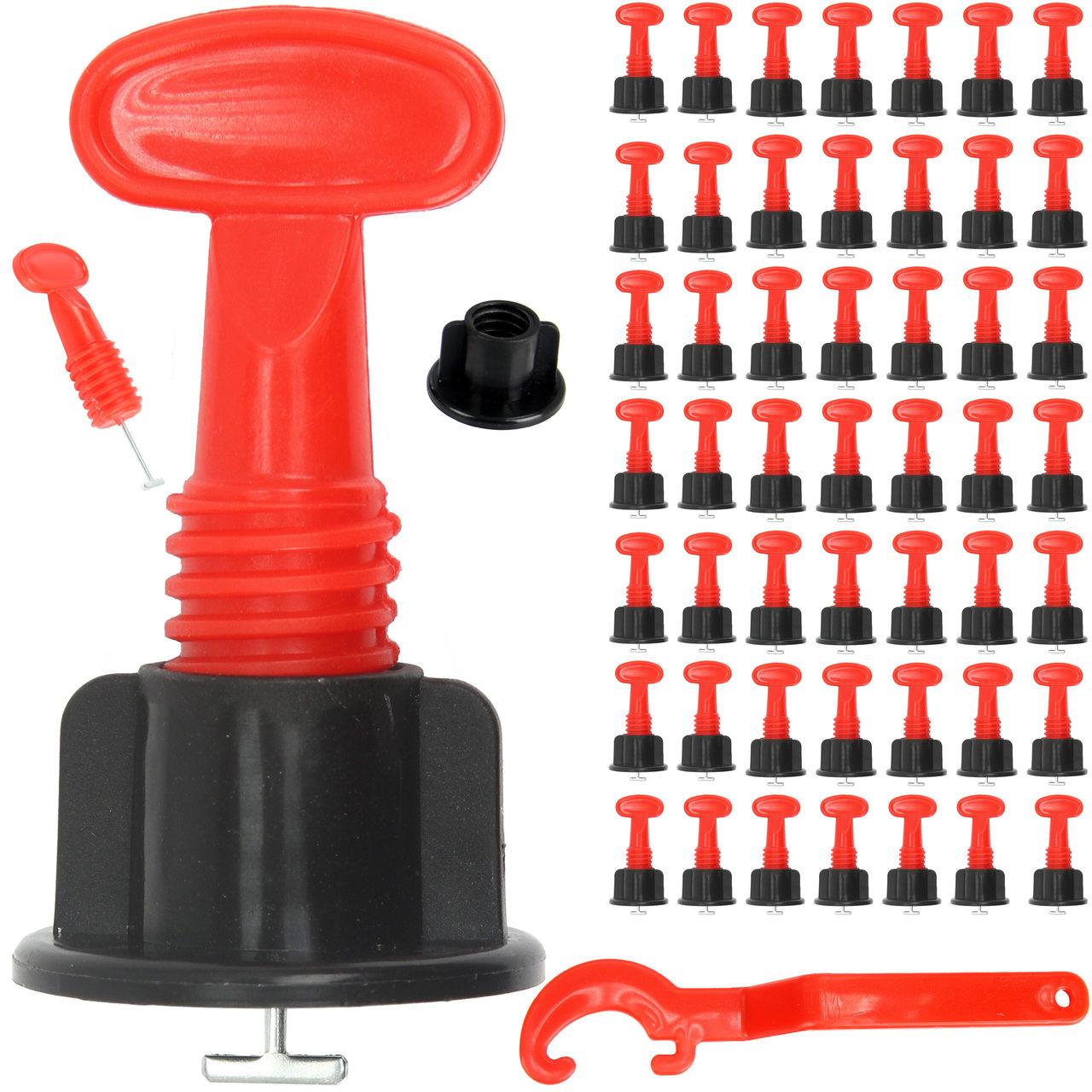 Set 50 cleme refolosibile pentru nivelare placi gresie si faianta - Bjc tools Imagine principală a produsului