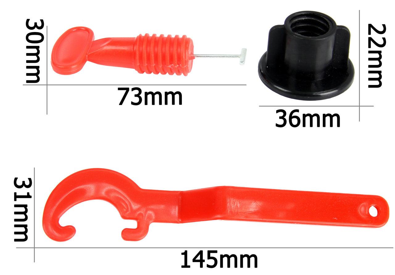 Set 50 cleme refolosibile pentru nivelare placi gresie si faianta - Bjc tools