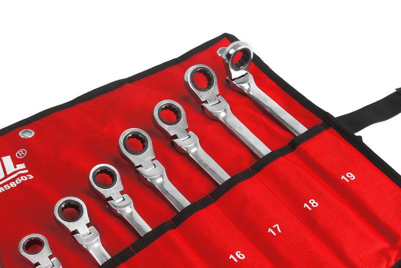 Set chei clichet articulate 12 piese 8-19mm - Bjc tools