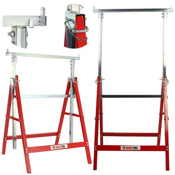 Set capre schela 2 x 150kg , capre sustinere pliabile si telescopice