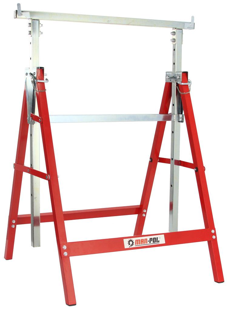 Set capre schela 2 x 150kg , capre sustinere pliabile si telescopice - Bjc tools