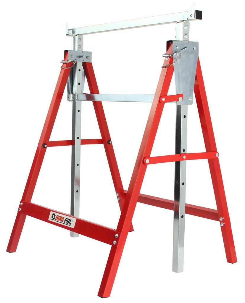Set capre schela 2 x 150kg , capre sustinere pliabile si telescopice - Bjc tools