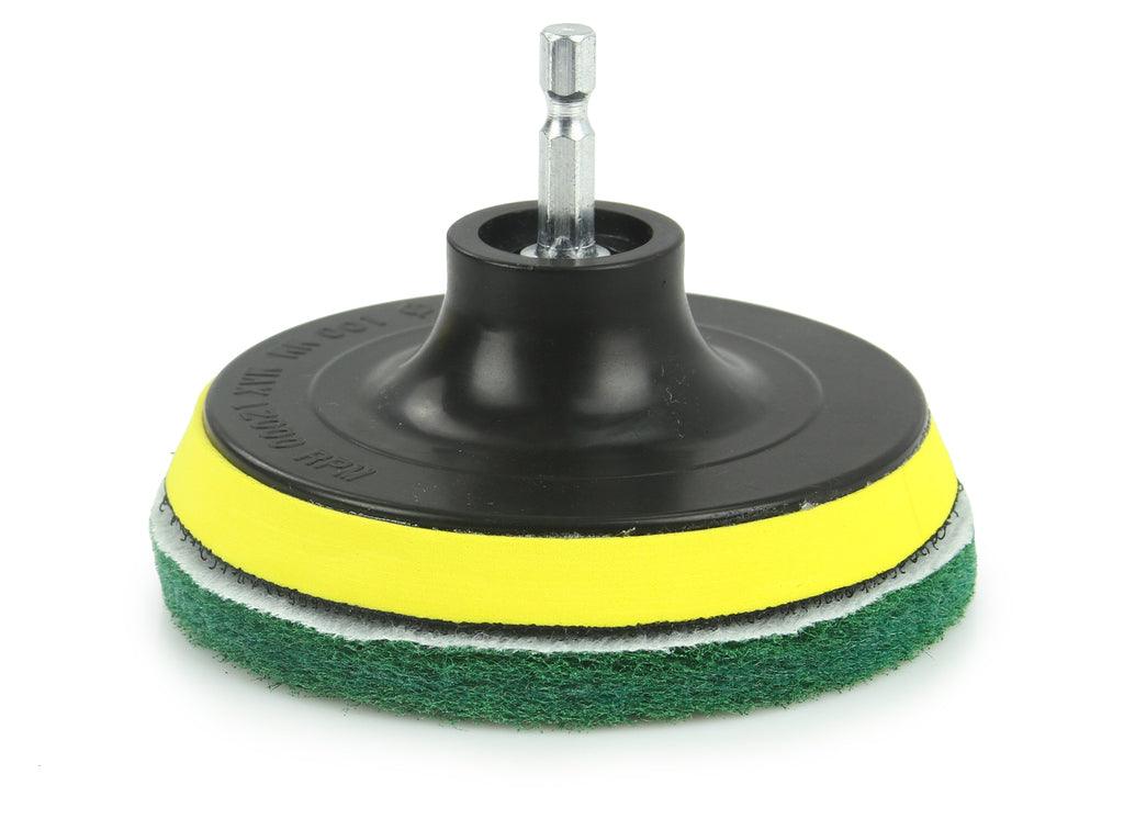 Set perii cu adaptor pentru bormasina si disc velcro - Bjc tools