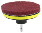 Set perii cu adaptor pentru bormasina si disc velcro - Bjc tools