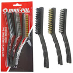 Set perie sarma 3 piese otel nylon si alama 21cm - Bjc tools