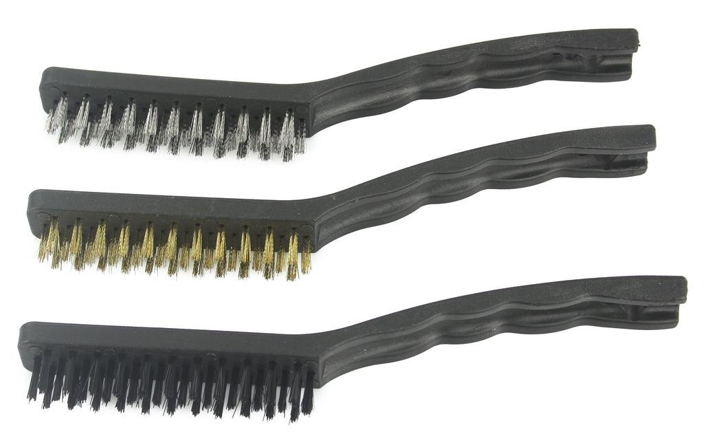 Set perie sarma 3 piese otel nylon si alama 21cm - Bjc tools