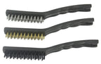 Set perie sarma 3 piese otel nylon si alama 21cm - Bjc tools