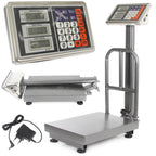 Cantar electronic 150 kg cu platforma ecran LCD si baterie - Bjc tools