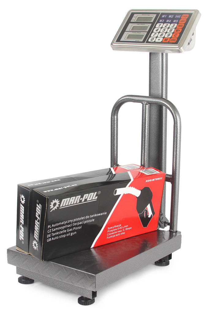 Cantar electronic 150 kg cu platforma ecran LCD si baterie - Bjc tools
