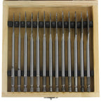 Set burghiu lemn 13 piese 6-25mm cu prindere hexagon pentru bormasina - Bjc tools