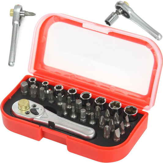 Set biti tubulare si clichet 30 piese - Bjc tools