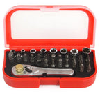 Set biti tubulare si clichet 30 piese - Bjc tools