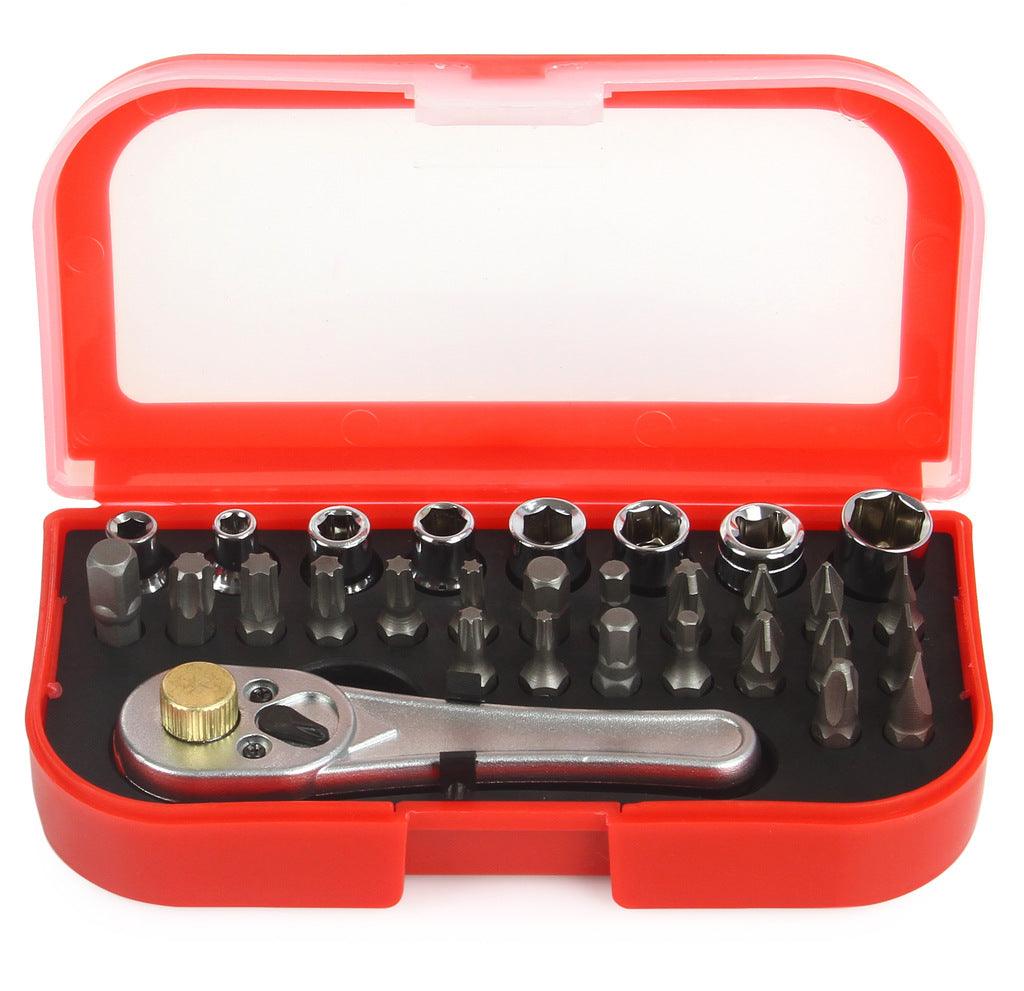 Set biti tubulare si clichet 30 piese - Bjc tools