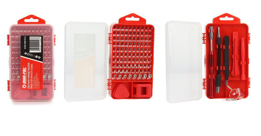 Set surubelnite de precizie 110 piese pentru telefoane laptop - Bjc tools