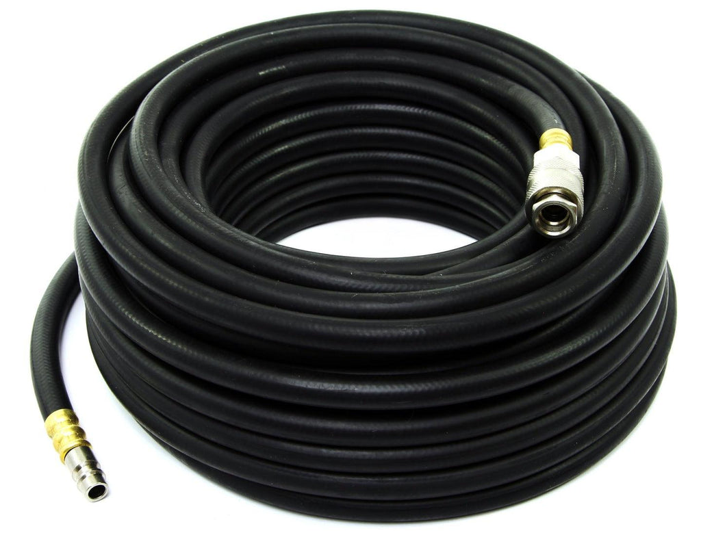 Furtun aer comprimat 15 metri 6×13 mm din cauciuc cu mufe rapide - Bjc tools