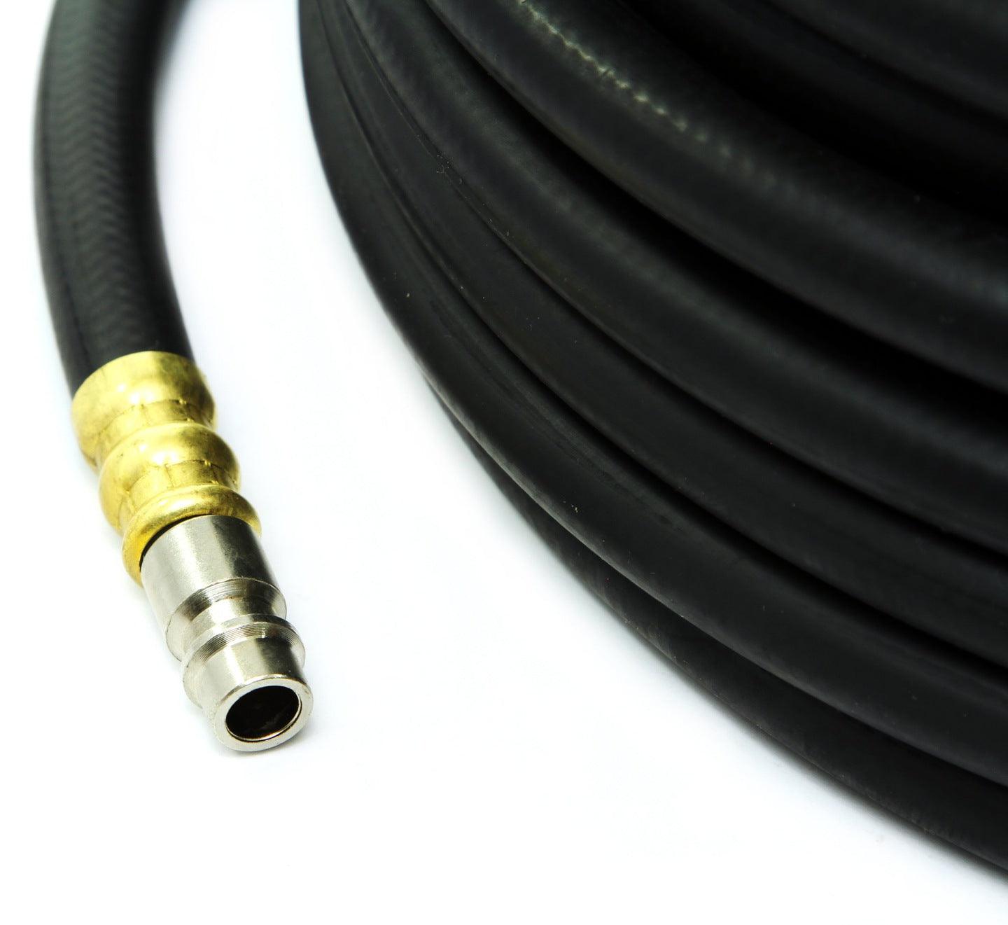 Furtun aer comprimat 15 metri 6×13 mm din cauciuc cu mufe rapide - Bjc tools
