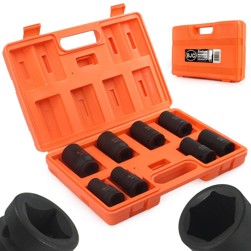 Trusa chei tubulare de impact 3/4 8 piese Profi 17-32mm - Bjc tools
