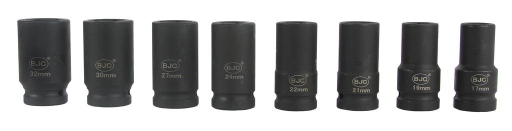 Trusa chei tubulare de impact 3/4 8 piese Profi 17-32mm - Bjc tools