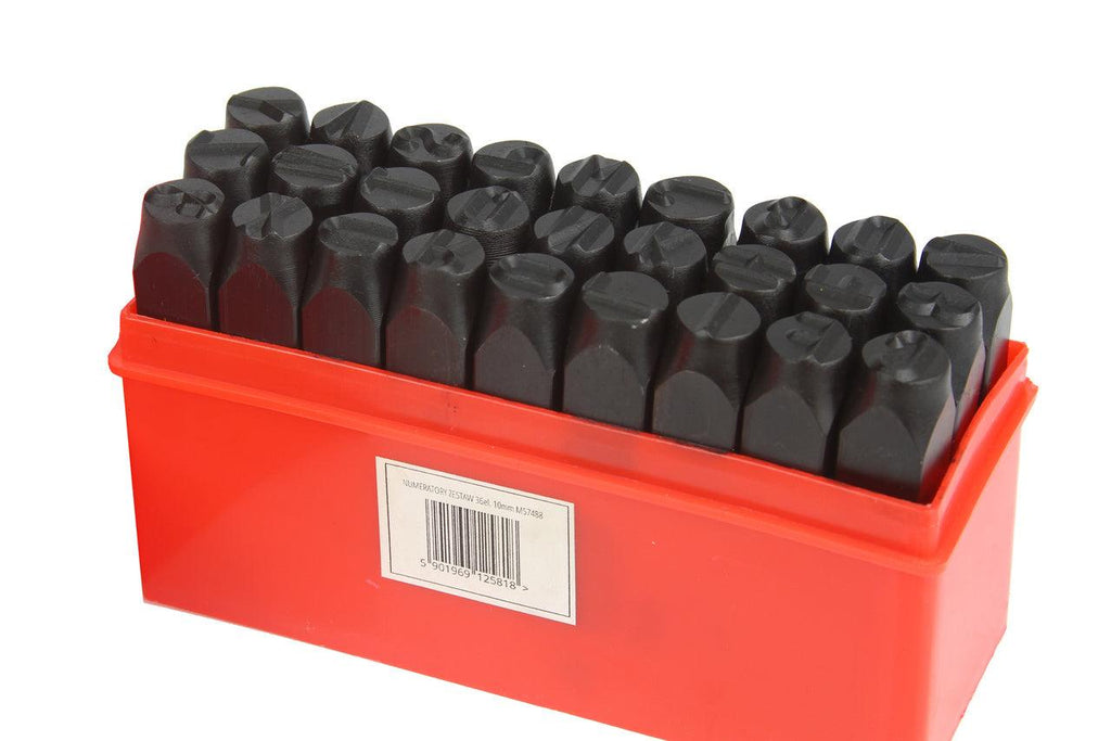 Set pansoane litere si cifre 36 piese din otel carbon ranforsat10mm - Bjc tools