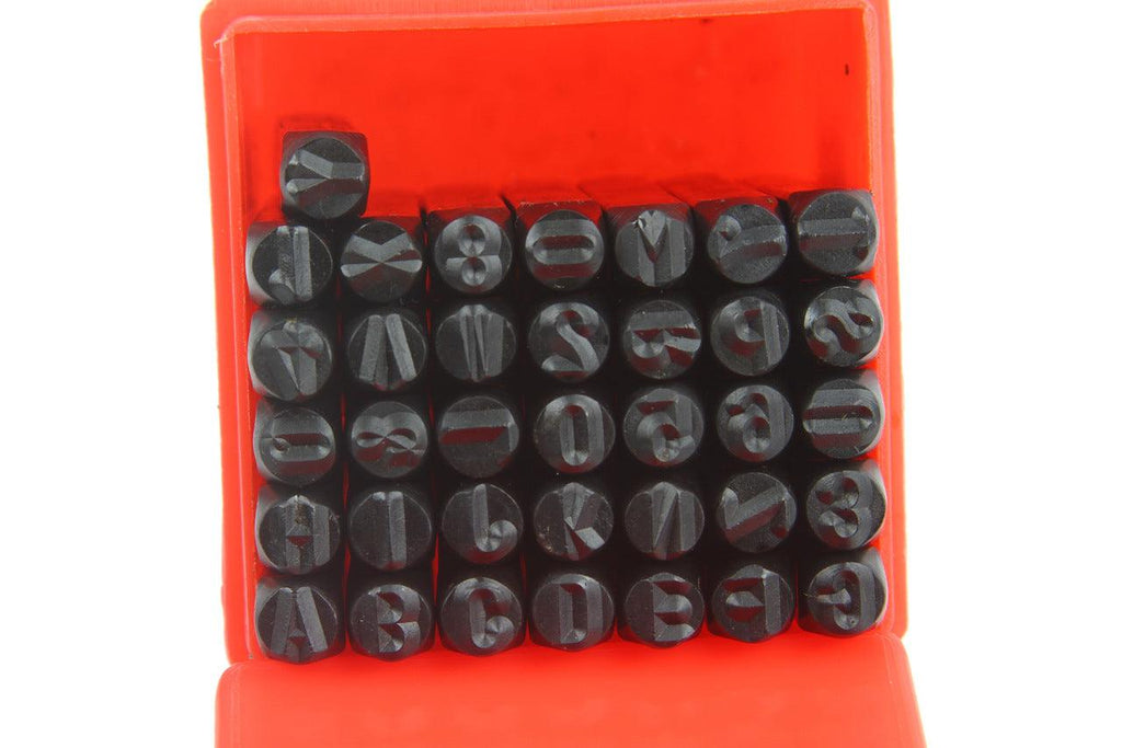 Set pansoane cifre si litere 36 piese 5mm din otel carbon ranforsat - Bjc tools