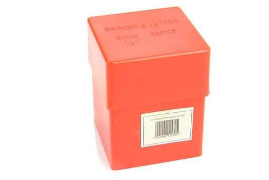 Set pansoane litere si cifre 36 piese 6mm otel carbon