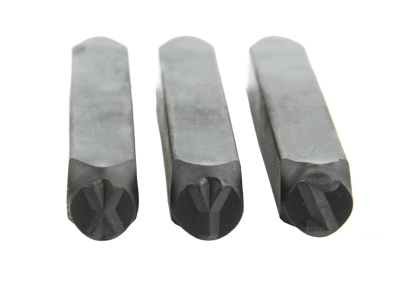 Set pansoane litere si cifre 36 piese 6mm otel carbon - Bjc tools