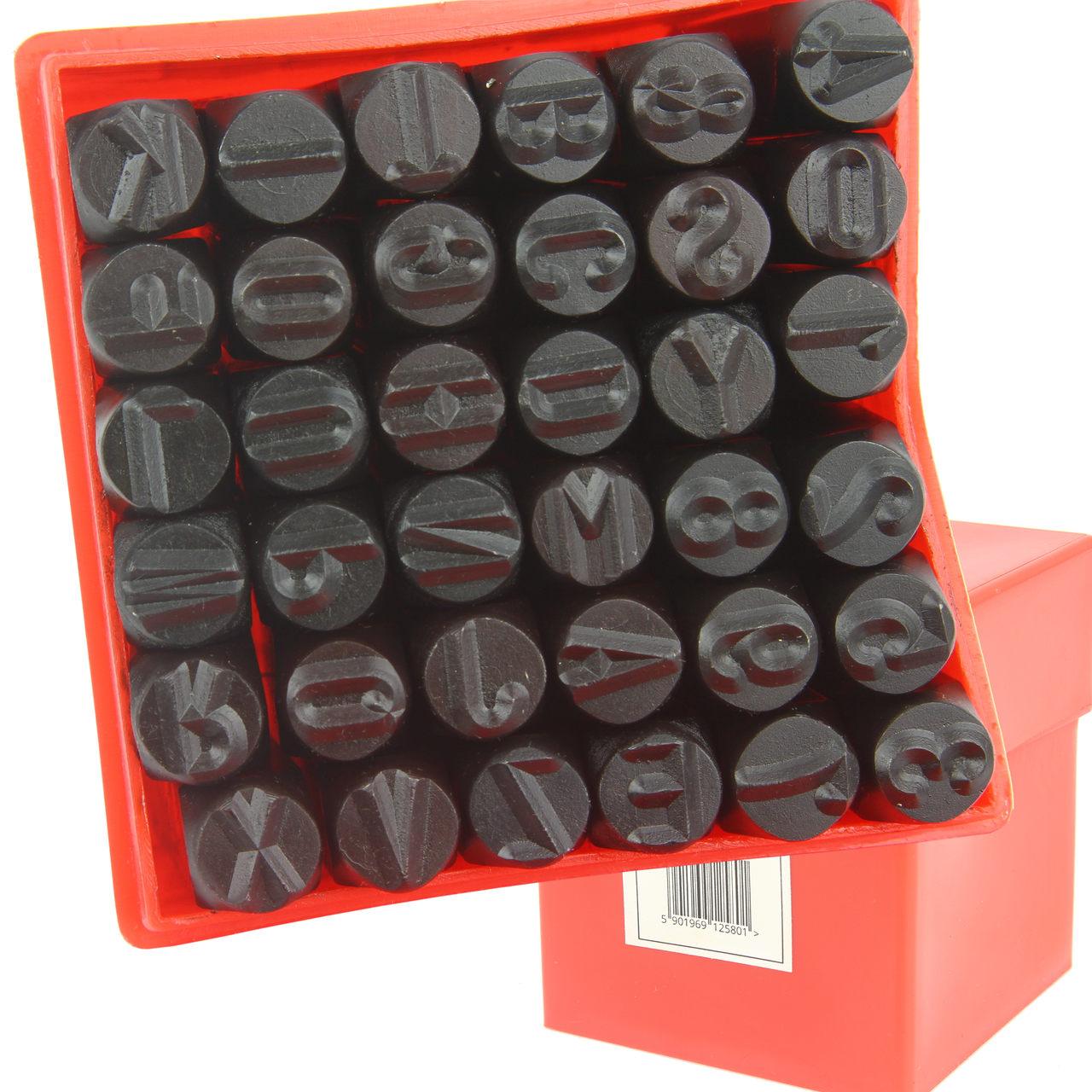 Set pansoane cifre si litere 36 piese 8 mm - Bjc tools Imagine principală a produsului