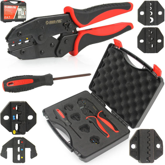 Cleste sertizat conectori cu 5 matrite incluse - Bjc tools