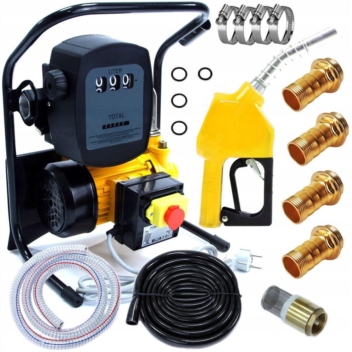 Pompa de alimentare diesel motorina cu contor si pistol , pompa alimentare diesel 220 volti - Bjc tools